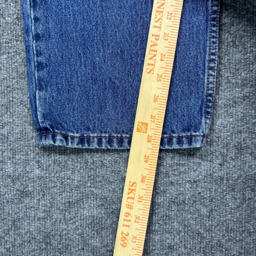 Levi's 550 Jeans Men's Blue Denim Pockets High Rise Relaxed Straight Fit - 38X30